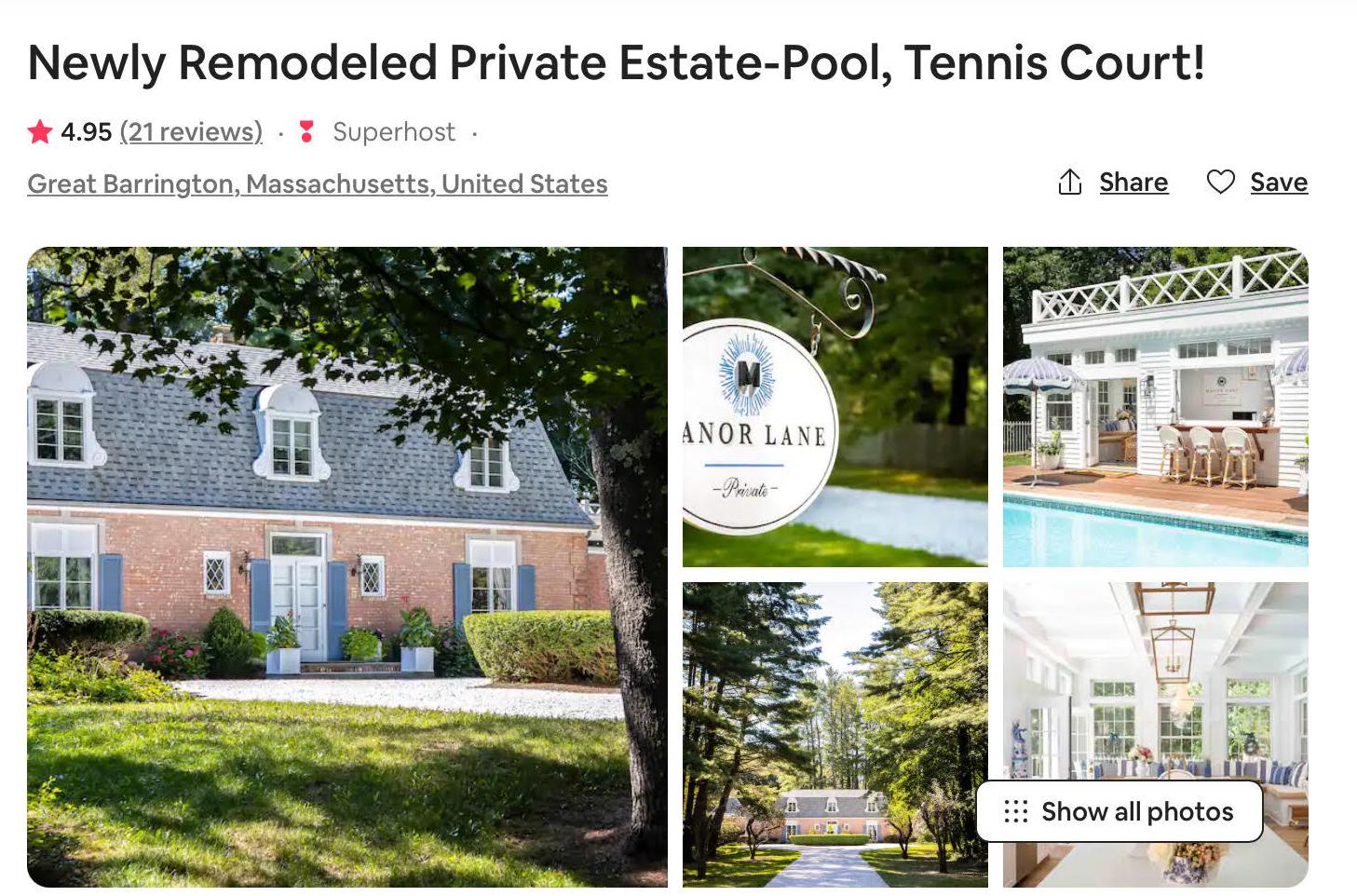 Manor Lane in Great Barrington on Vrbo
